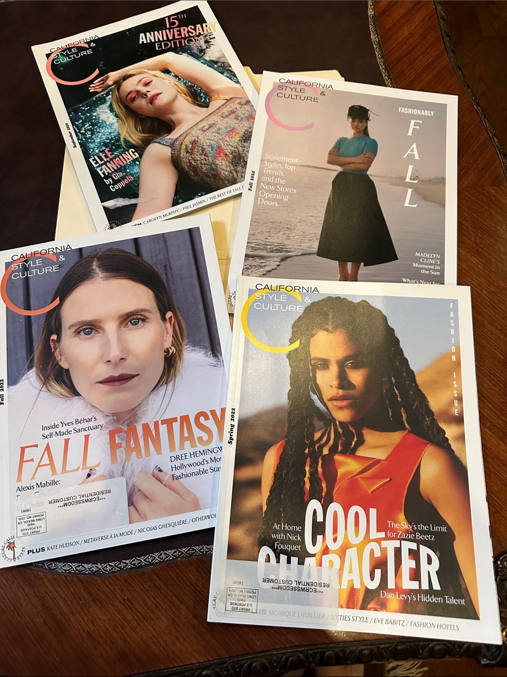 C style&culture Set of Fashion Magazines - Colorful Cover Art